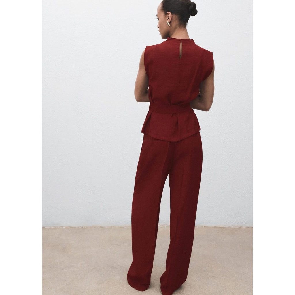 Chemisier Col Drapé Ceinture