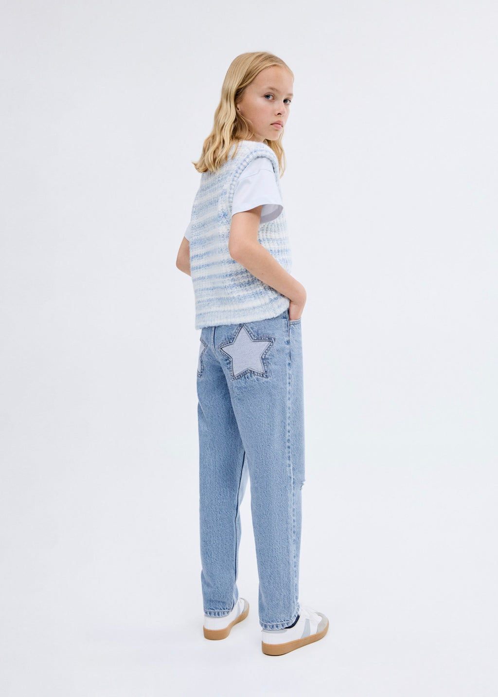 Jean Star Bleu Moyen - Fille