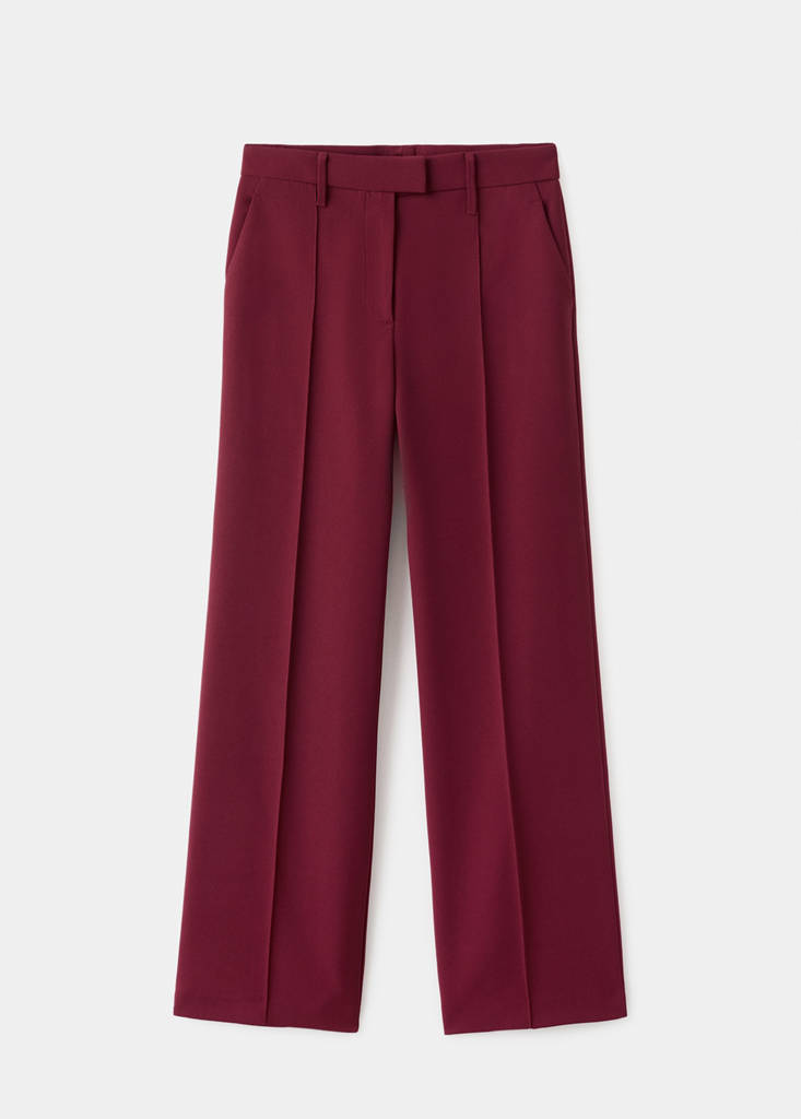 Pantaloni Dritti a Vita Regolare