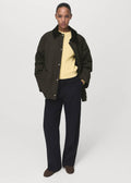 Parka In Cotone Di Velluto A Coste