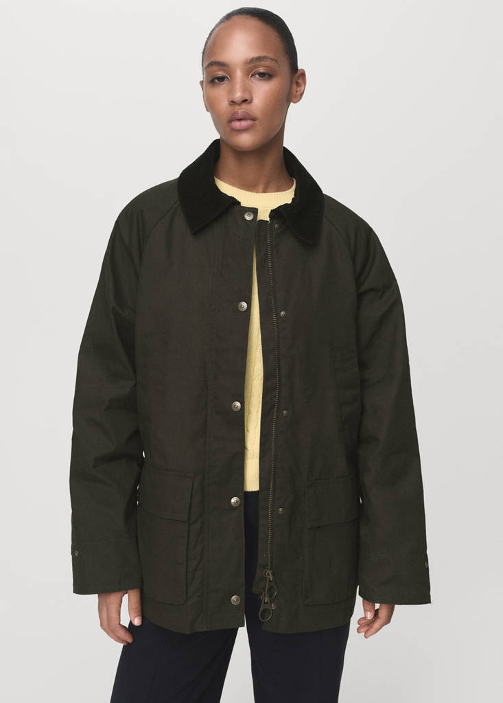 Parka In Cotone Di Velluto A Coste
