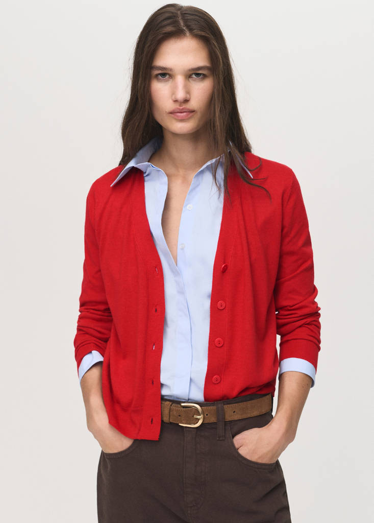 Cardigan Maille Col V