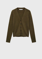 Cardigan In Maglia Scollo a V