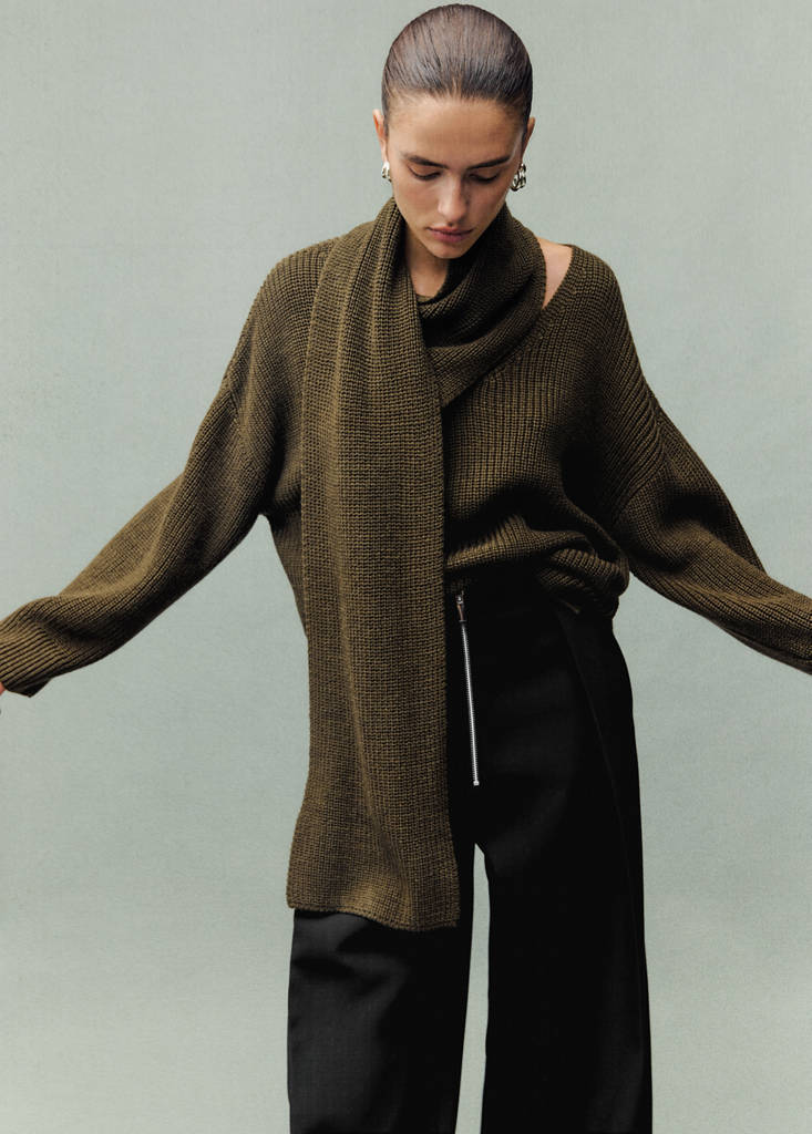 Pantaloni Con Pinces Chiusura Con Zip