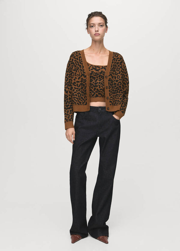 Top Maille Léopard
