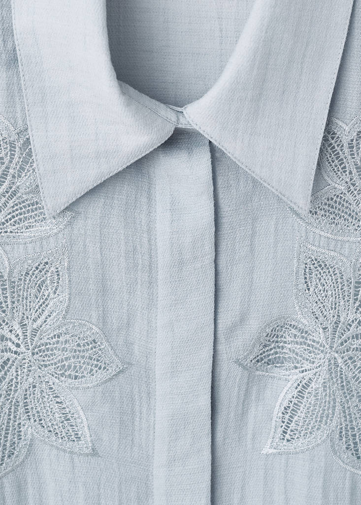 Blusa De Lyocell Bordada