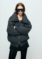 Funnel Neck Bomber Jacket