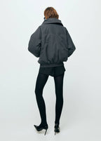 Funnel Neck Bomber Jacket