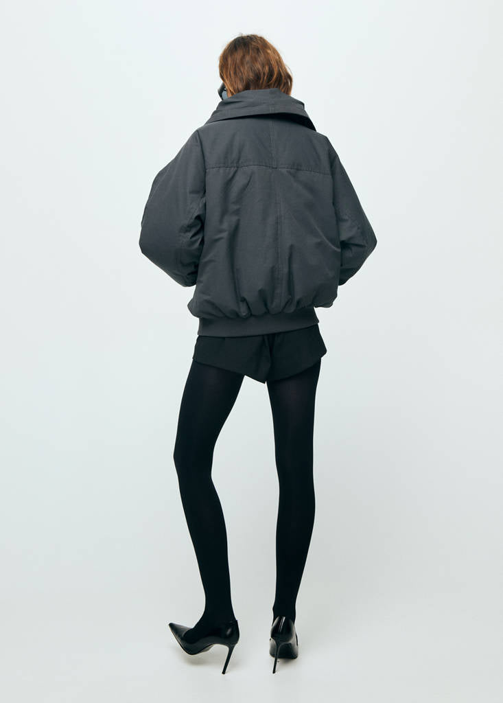 Funnel Neck Bomber Jacket
