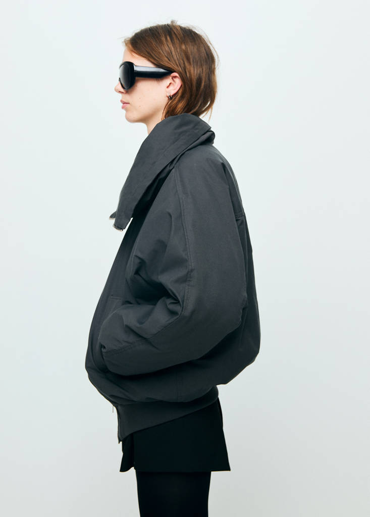 Funnel Neck Bomber Jacket