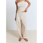 Pantalon Paperbag En Coton