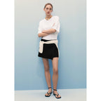 Jupe Short En Jean Croisée