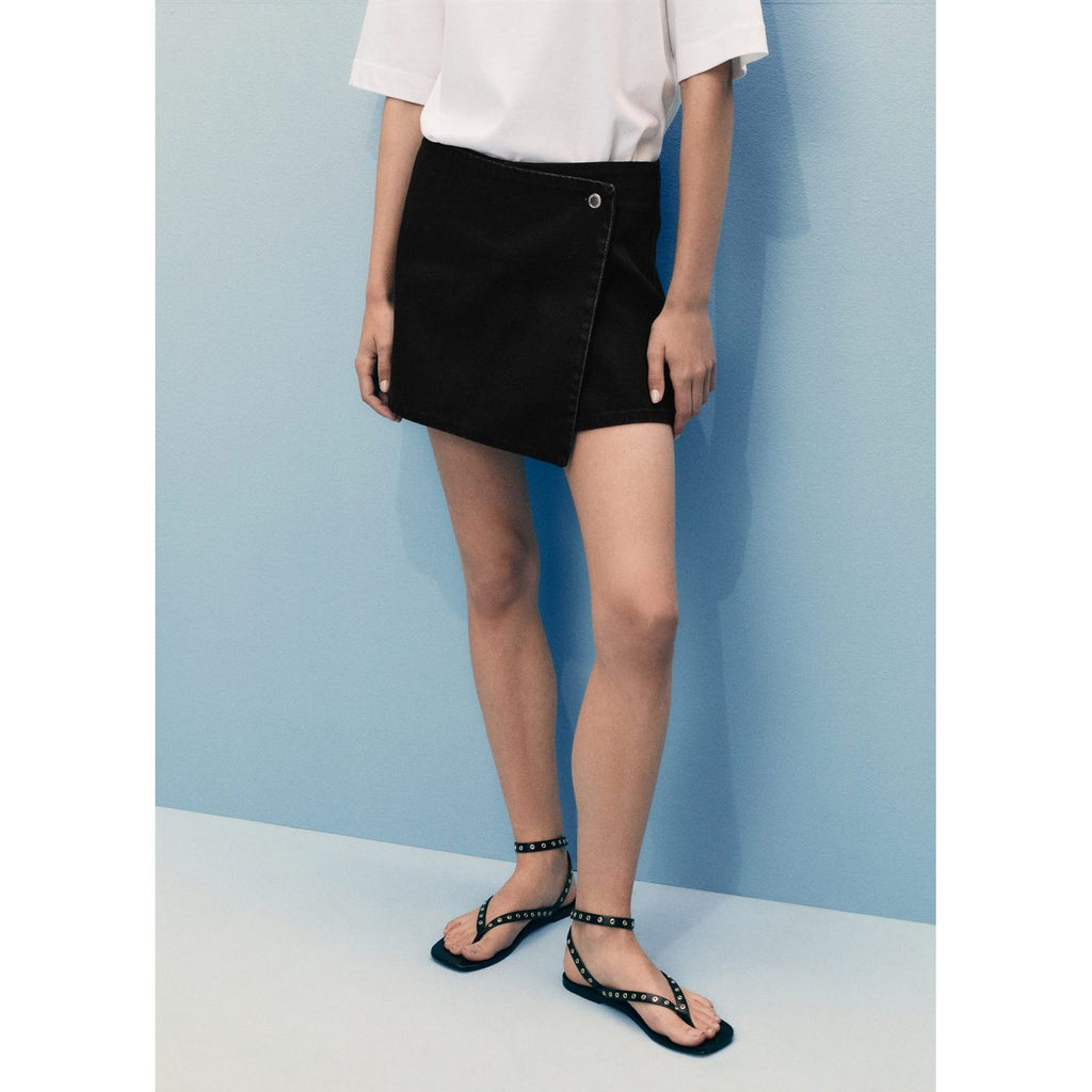 Jupe Short En Jean Croisée