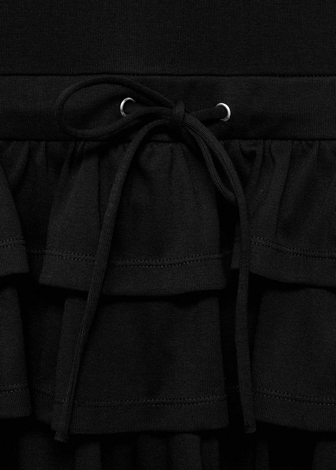 Robe À Emmanchures Américaines À Volants