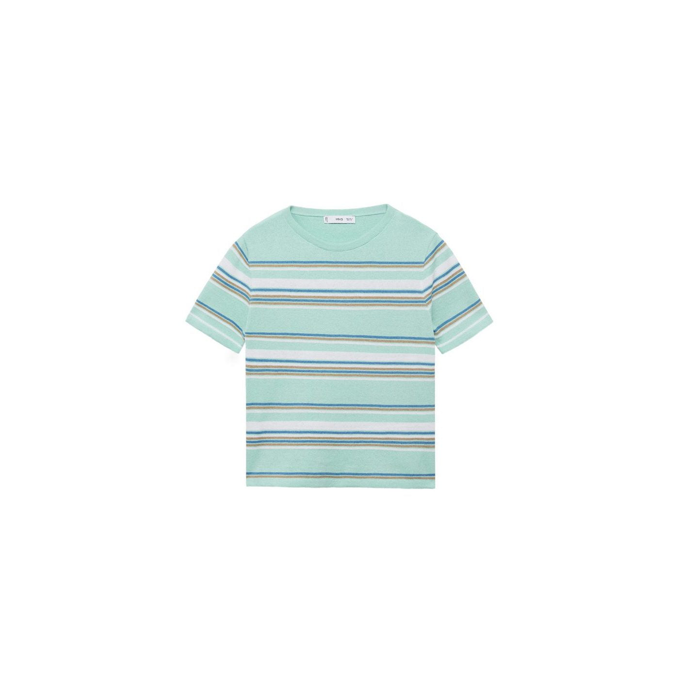 Pull À Manches Courtes À Rayures Combinées