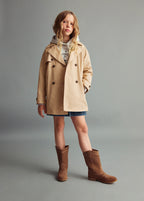 Trench Gina Gris Clair/Pastel - Fille