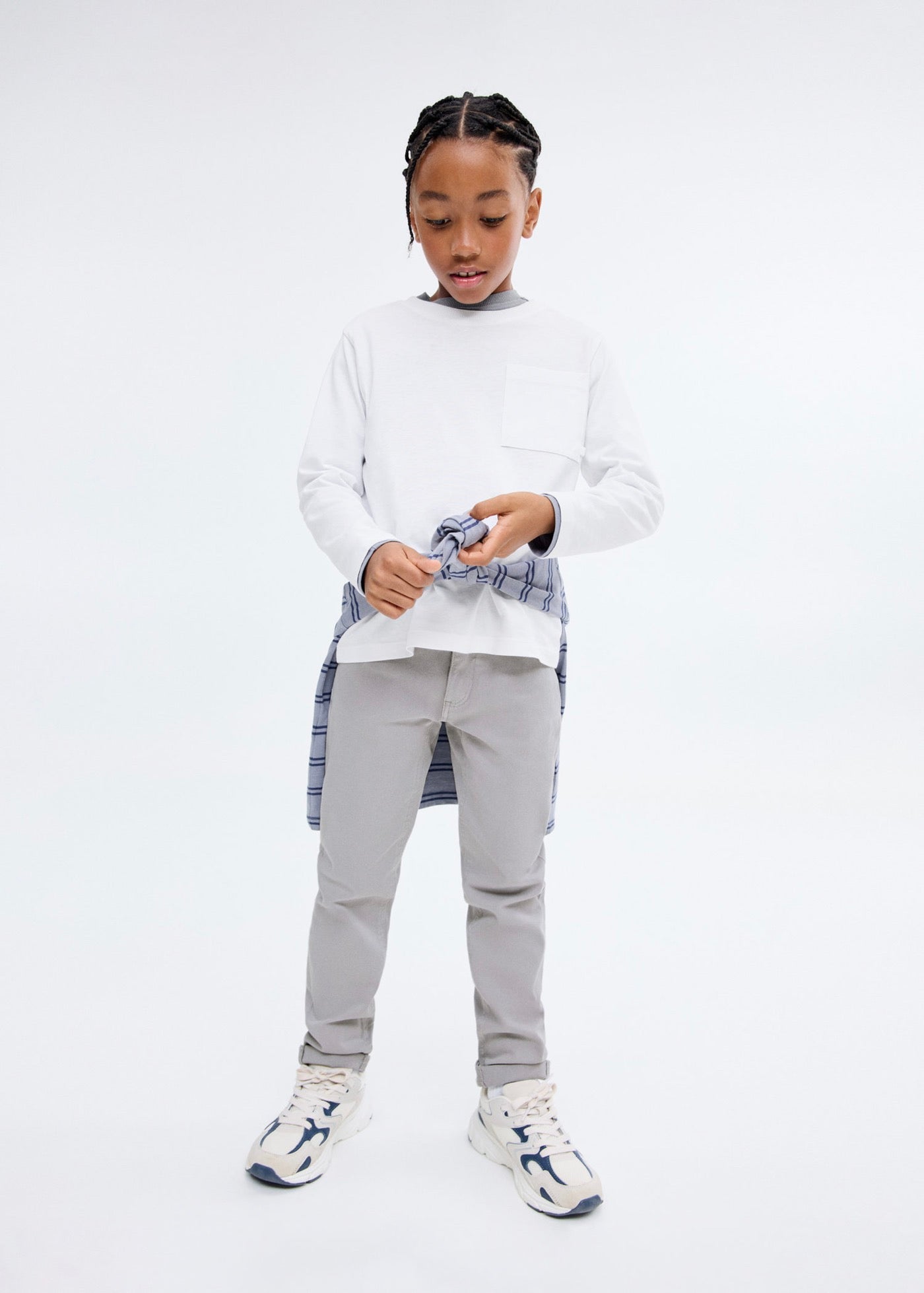 Pantalon Peru Gris Clair/Pastel - Garçon