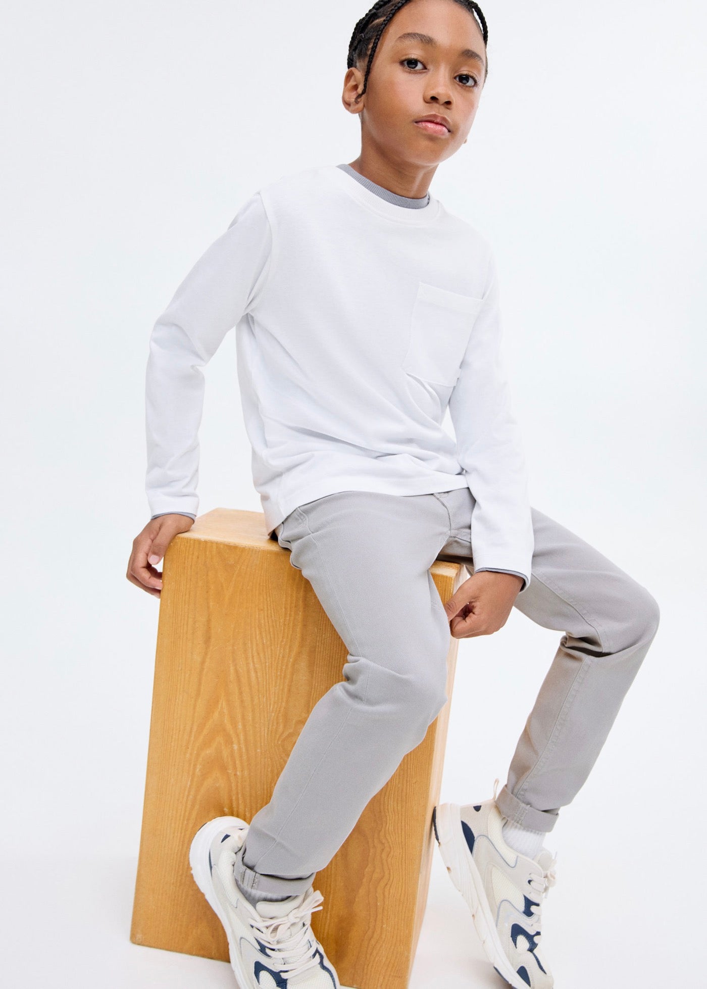 Pantalon Peru Gris Clair/Pastel - Garçon