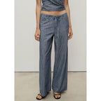 Pantalón Denim Wide Leg Cinturón