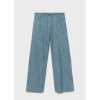 Pantalón Denim Wide Leg Cinturón