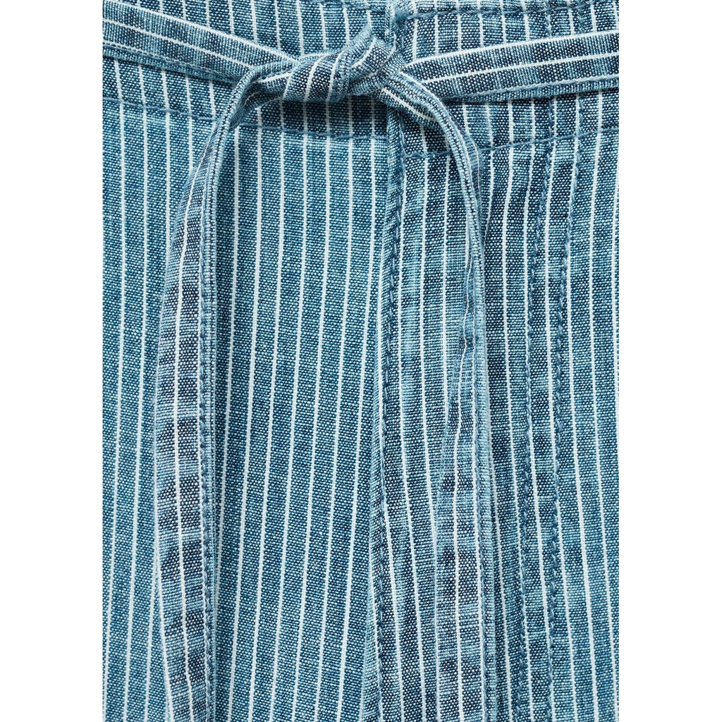 Pantalón Denim Wide Leg Cinturón