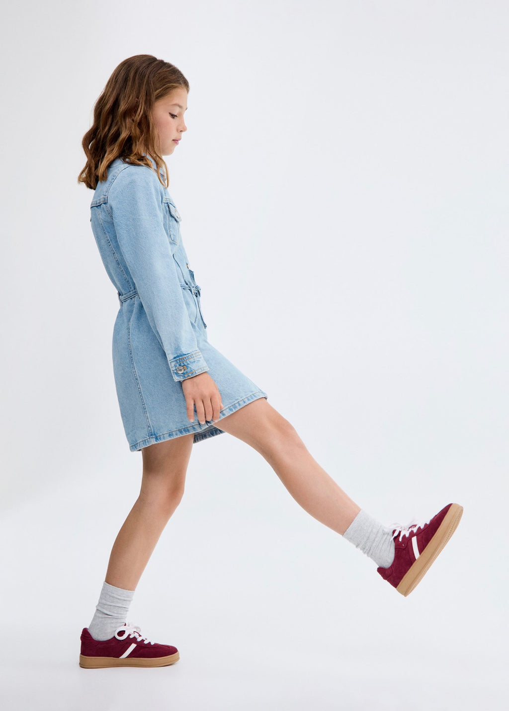 Robe Marta Bleu Moyen - Fille