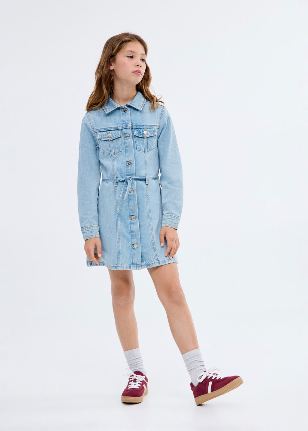 Robe Marta Bleu Moyen - Fille