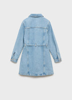 Robe Marta Bleu Moyen - Fille