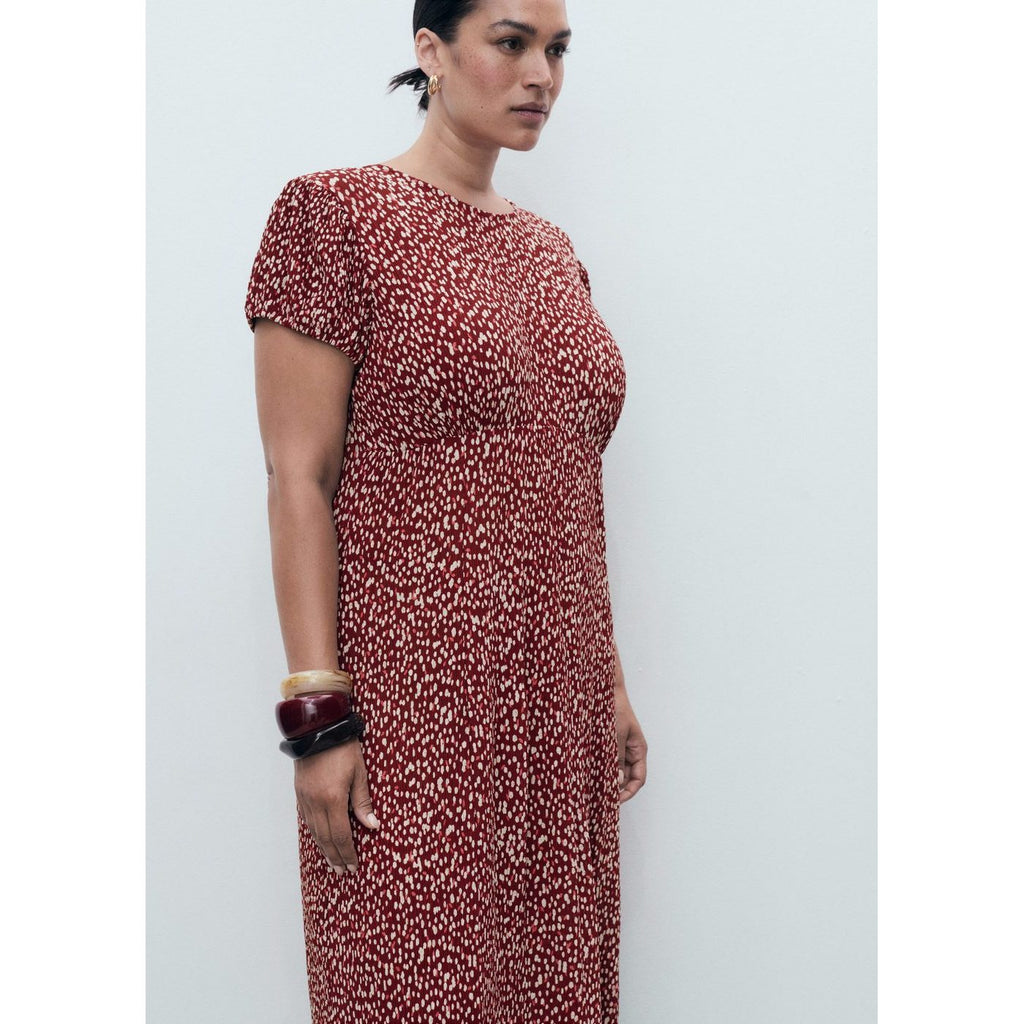 Robe Imprimée Fente Latérale