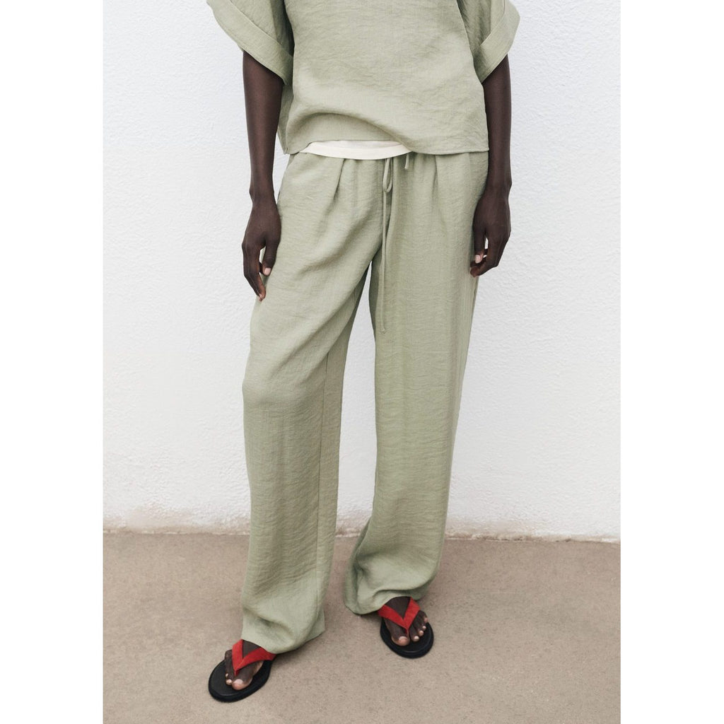 Pantalon Droit Texturé