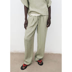 Pantalon Droit Texturé
