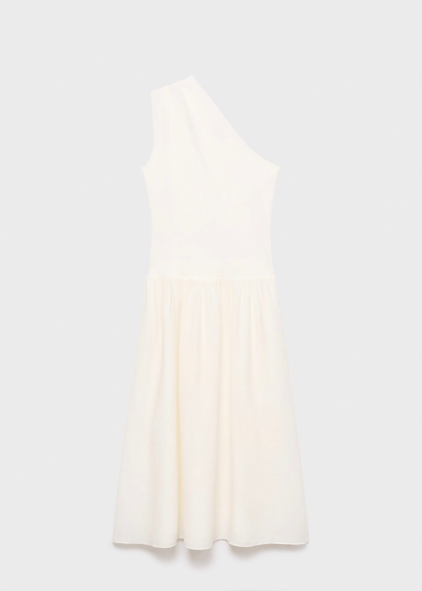 Robe Tissu Combiné Asymétrique