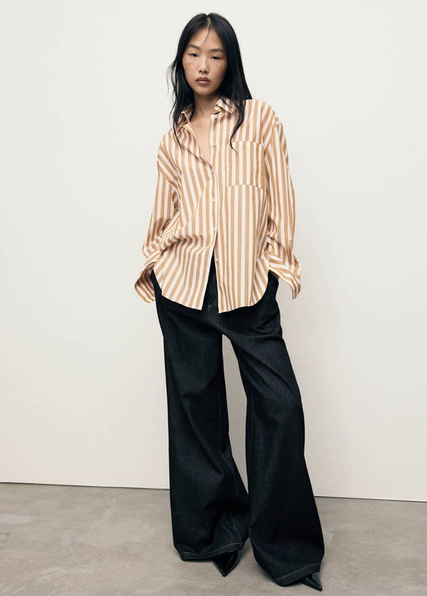 Chemise À Rayures Oversize