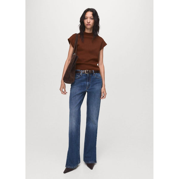 Pullover in maglia fine a maniche corte