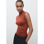 Fitted Top With Gathers