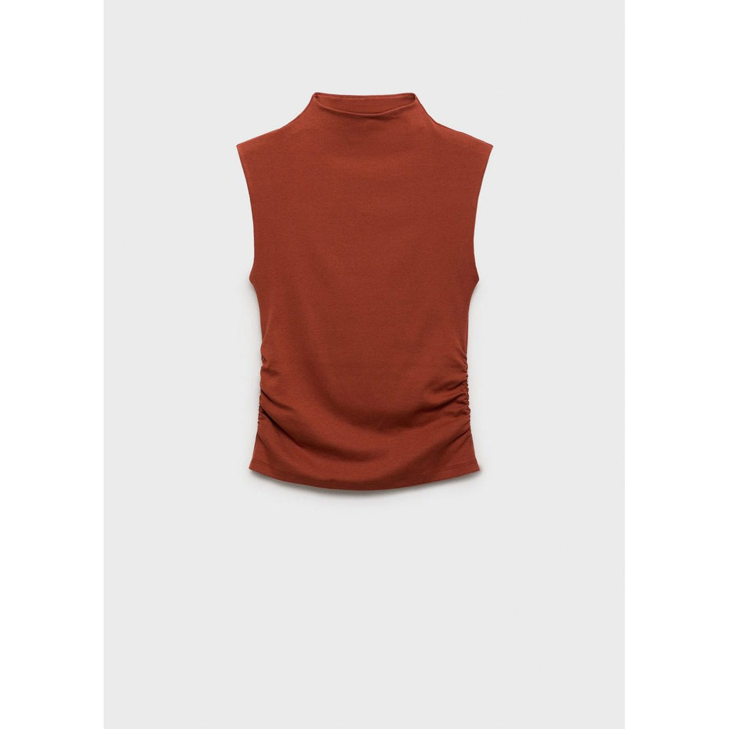 Fitted Top With Gathers