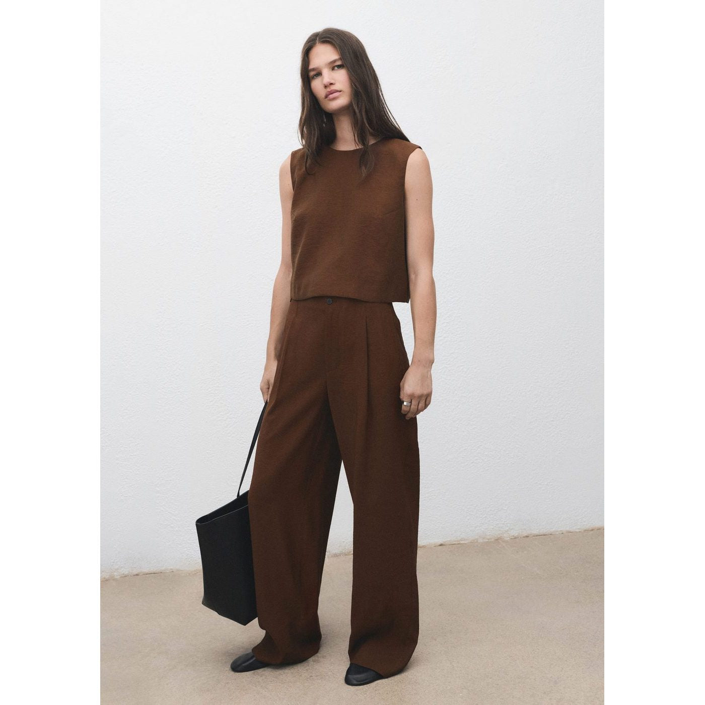 Pantalon Droit Pinces
