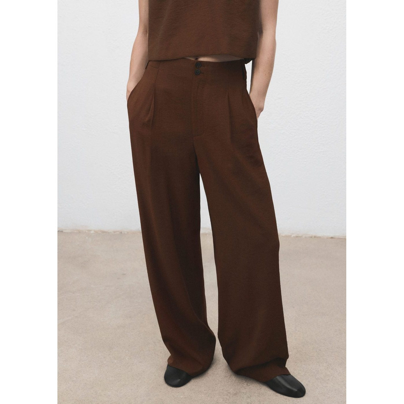 Pantalon Droit Pinces