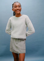 Pull Sophie Gris Clair Chiné - Fille