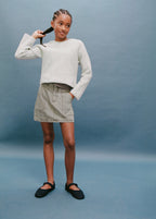 Pull Sophie Gris Clair Chiné - Fille