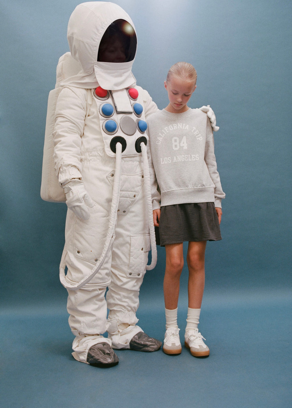 Trip Light Grey Marl Dress - Girl