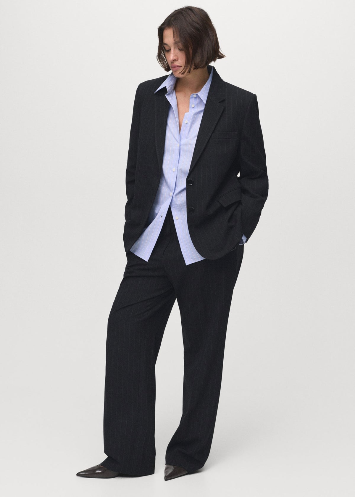 Pantalon De Tailleur Droit