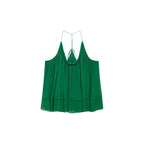 Top Plisado Con Escote Espalda