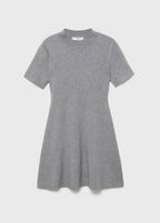 Abito svasato in maglia fine