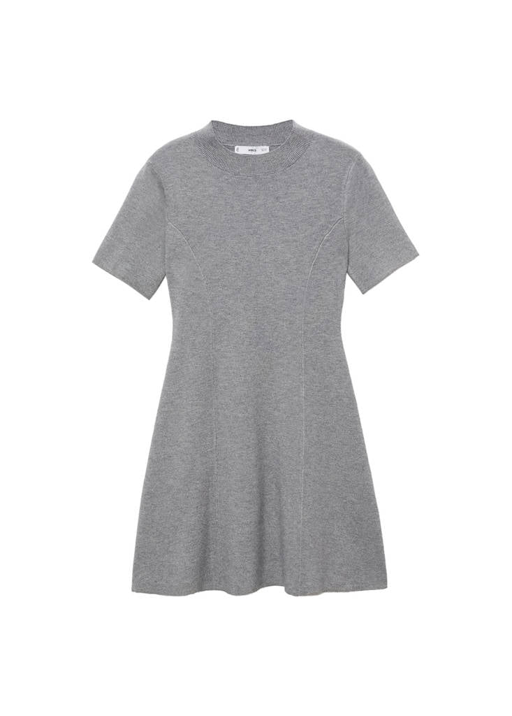 Abito svasato in maglia fine