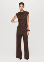 Top jacquard floreale