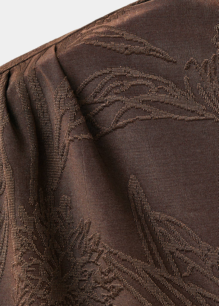 Top jacquard floreale
