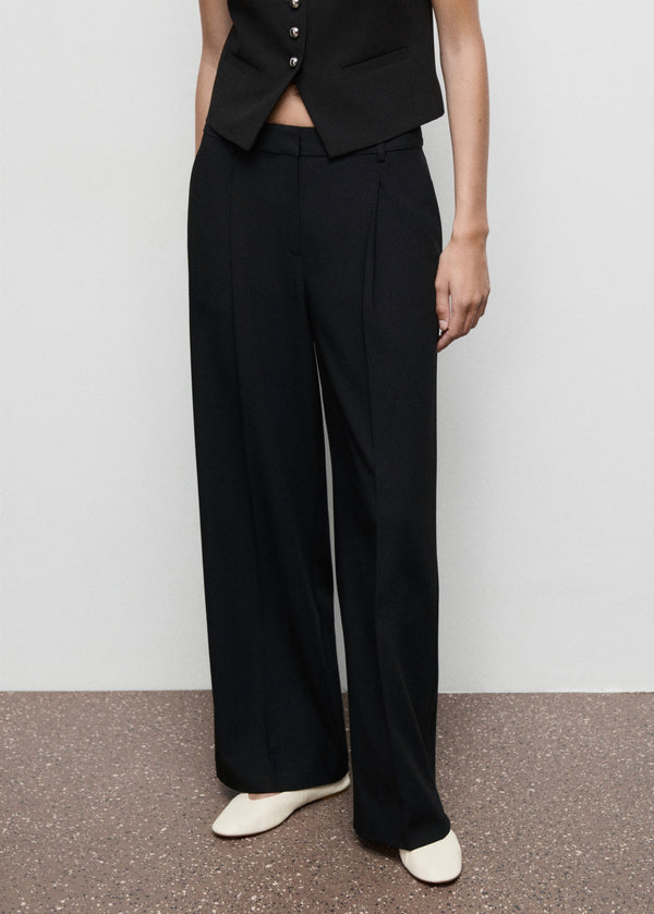 Pantalon Large À Pinces