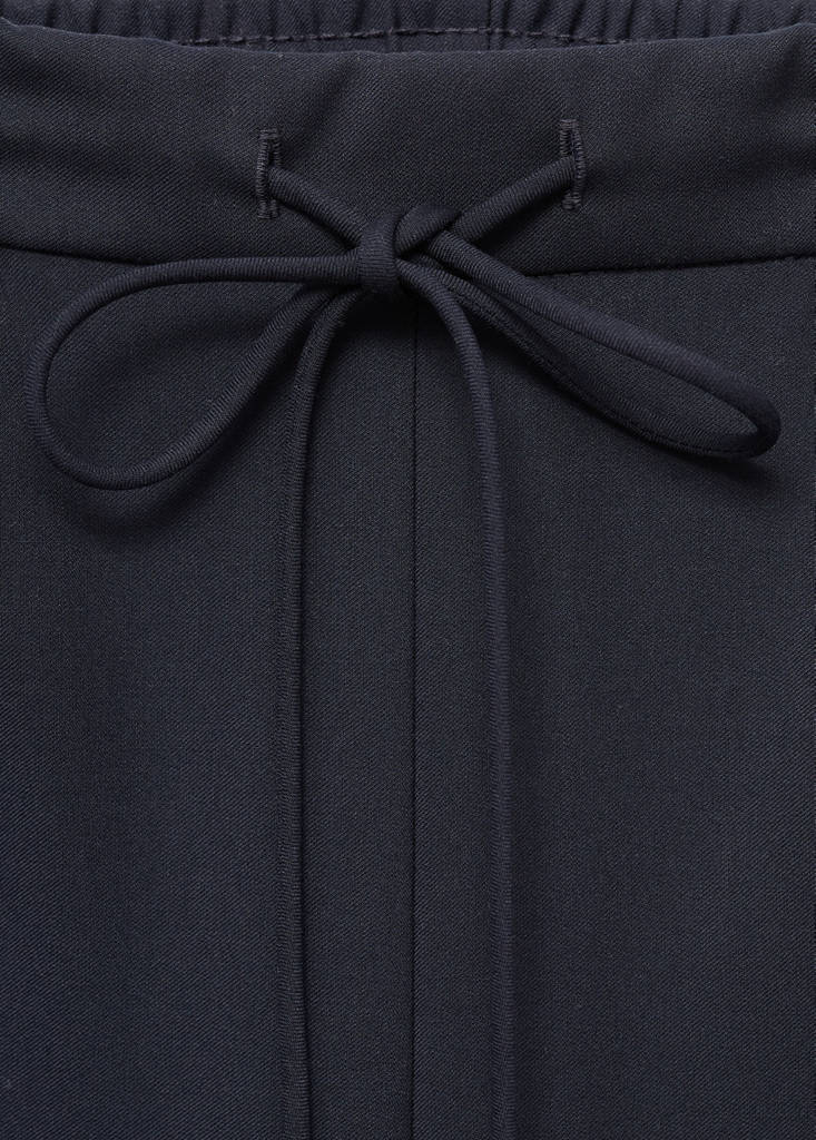 Pantalon Droit Rayure Contrastée