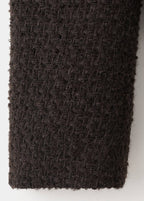 Veste Tweed Bords Effilochés
